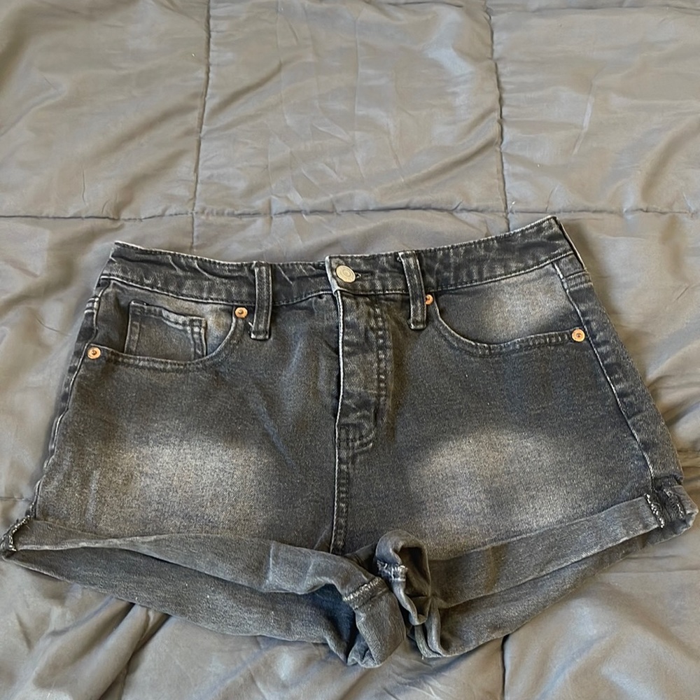 High Rise Black Shorts